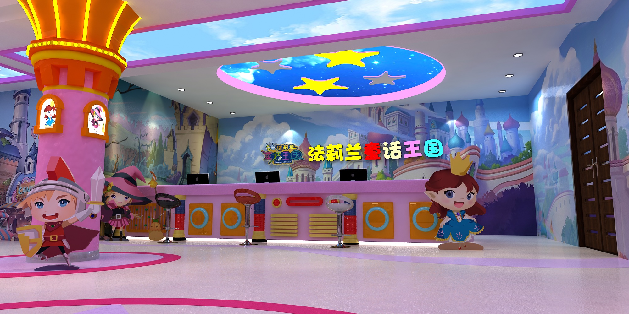【歡樂(lè)園場(chǎng)景壁畫(huà)項(xiàng)目】——鄭州童話王國(guó)案例